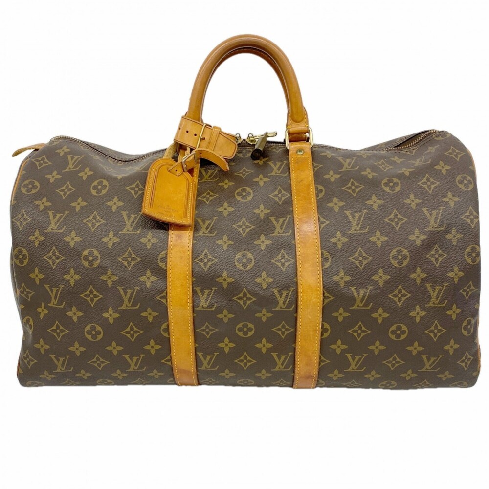 LOUIS VUITTON Brown Monogram Keepall 50 Boston Bag - Picture 1 of 13